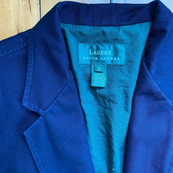 Vintage Ralph Lauren Navy Blazer - Picture 2 of 7